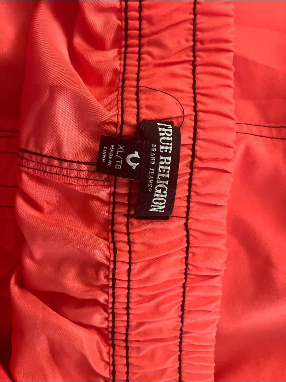 True Religion Cargo Board Shorts Size XXL Cayenne Flap Pockets